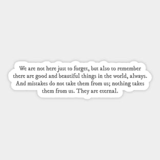 Chain of Thorns book quote Sticker